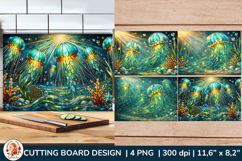 Beach Ocean Cutting Board Design Bundle. Beach House Kitchen Product Image 10