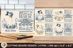 Mama Goose Cutting Board Sublimation, Kitchen Conversions Product Image 1