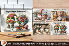 Cutting Board , Cute Gnome, Kitchen Sublimation Product Image 1