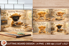 Highland Cow Cutting Board Bundle | 28 Farmhouse Kitchen PNG Product Image 7