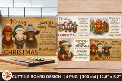 Christmas Cutting Board Designs with Farm Animals Bundle Product Image 5
