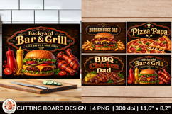 Father’s Day BBQ PNG Cutting Board Sublimation Product Image 1