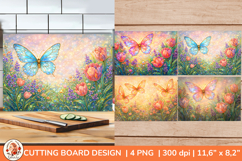 Spring Cutting Board Designs Stained Glass Product Image 1