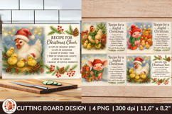 Rustic Christmas Cutting Board Designs with Chickens Product Image 1