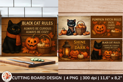 Kitchen Glass Cutting Board, Halloween Kitchen Product Image 1