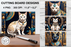 Sacred Cat Cutting Board Designs / 4 PNG Product Image 1