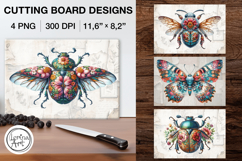 Cute Insects Cutting Board Designs / 4 PNG Product Image 1