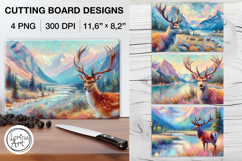 Deer Cutting Board Designs / 4 PNG Product Image 1