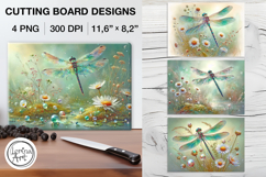 Dragonfly Cutting Board Designs / 4 PNG Product Image 1