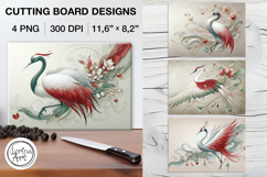 Crane Cutting Board Designs / 4 PNG Product Image 1