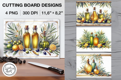 Summer Olives Cutting Board Designs / 4 PNG Product Image 1