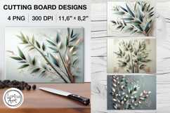 Bamboo Cutting Board Designs / 4 PNG Product Image 1