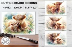 Mother's Love Cutting Board Designs / 4 PNG Product Image 1