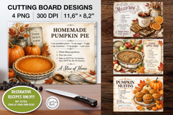 Cozy Recipes Cutting Board Designs / 4 PNG Product Image 1