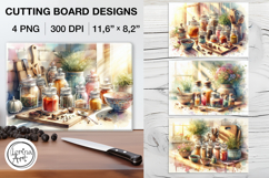 Sweet Home Cutting Board Designs / 4 PNG Product Image 1