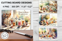 Sweet Home Cutting Board Designs / 4 PNG Product Image 1
