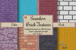 100 Seamless Brick Textures, Set 2, 8 Packs in 1, Tileable Product Image 5