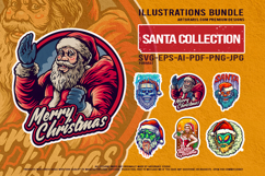 Spooky Santa Claus Haunted Christmas Graphic Illustration Product Image 1