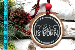 Christ is Born Circle SVG Cut File Product Image 1
