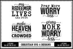 Christian Svg 4 Designs, Faith Svg, Jesus Svg Product Image 1