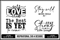 Inspirational Quotes Svg 4 Designs Product Image 1