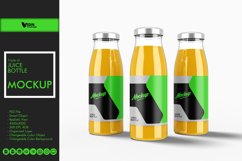 Triple of Juice Bottle Mockup Product Image 1