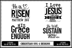 Christian Svg 4 Designs, Faith Svg, Jesus Svg Product Image 1