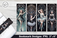 Dark Dancer Dream Catcher Printable Bookmark 4 PNG Product Image 1