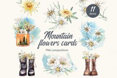 MOUNTAINS FLOWERS CARDS Product Image 1