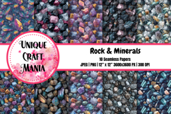 Rock &amp; Minerals Seamless Pattern Product Image 1
