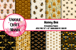 Honey Bee Seamless Pattern Product Image 1