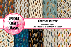 Feather Duster Seamless Pattern Product Image 1