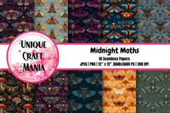 Midnight Moths Seamless Pattern Product Image 1