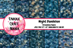 Night Dandelion Seamless Pattern Product Image 1