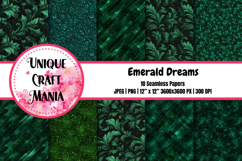 Emerald Dreams Seamless Pattern Product Image 1