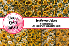 Sunflower Solace Seamless Pattern Product Image 1