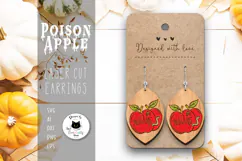 Spooky Season Earrings Laser Cut | Halloween Jewelry SVG Product Image 1