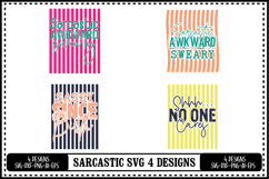 Funny Sarcastic Quotes 4 Designs Product Image 1