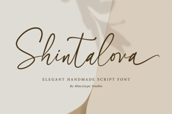 Shintalova - Elegant Script Font Product Image 1