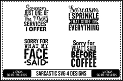 Funny Sarcastic Svg 4 Designs Product Image 1