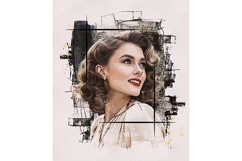 Mixed Media Portrait Template Product Image 1