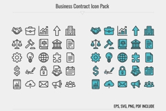 Business Contract Icon Pack: Legal &amp; Corporate Symbols Product Image 1