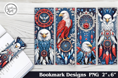 Eagle. 4th of July. Printable Bookmark 4 PNG Product Image 1