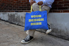 ToteBag Mockup - Outdoor Scene Product Image 2
