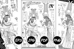 Egyptian coloring pages. Product Image 1