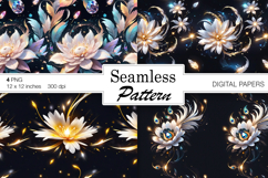 Spring digital papers. Flower Seamless pattern Product Image 1