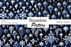Christmas Winter Art digital papers. Christmas Seamless Product Image 1