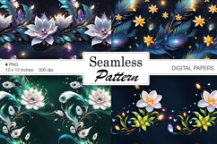 Spring digital papers. Flower Seamless pattern Product Image 1