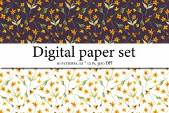 Wildflowers Aesthetics Digital Papers - Scrapbook Papers Product Image 2