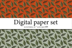 Pattern clipart with Flowers Digital Paper- Flowers Seamless Product Image 5